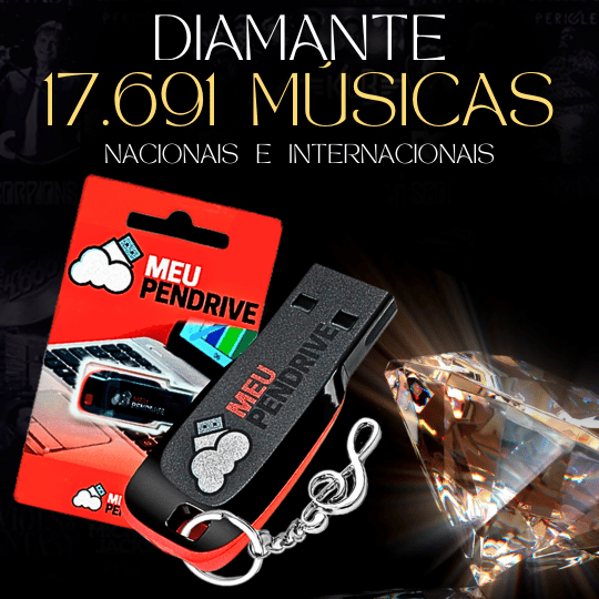 Pendrive Diamante - PENDRIVE DE 128 - MEU PENDRIVE
