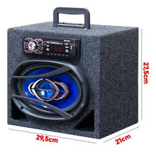 Carregar imagem no visualizador da galeria, Caixinha Bob Ativa Residencial 6x9 Fm Usb Bluetooth Aux Top - MEU PENDRIVE