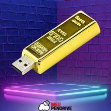 Carregar imagem no visualizador da galeria, Pendrive de Ouro - PENDRIVE DE 32GB - MEU PENDRIVE
