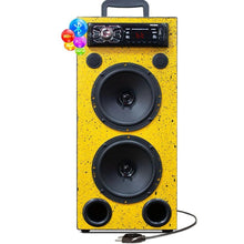 Carregar imagem no visualizador da galeria, CAIXA RESIDENCIAL TRIO 2 FALANTE 6 POL USB - BLUETOOTH - MEU PENDRIVE
