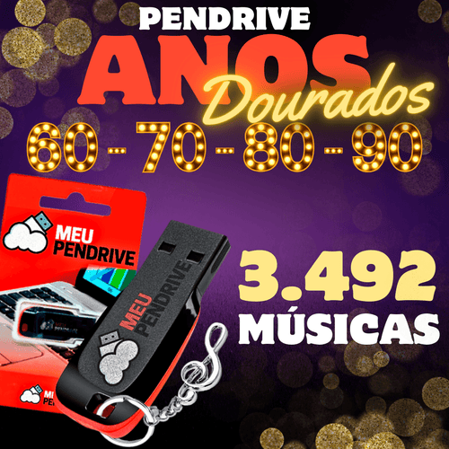 Anos Dourados - PENDRIVE 16GB - MEU PENDRIVE