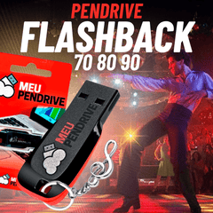 Flashback 70, 80 e 90 - PENDRIVE DE 16GB