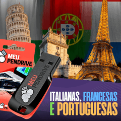 Italianas, Portuguesas e Francesas - Pendrive 16GB