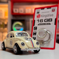 FUSCA HERBIE + Pendrive 3.000 Músicas 70 80 90