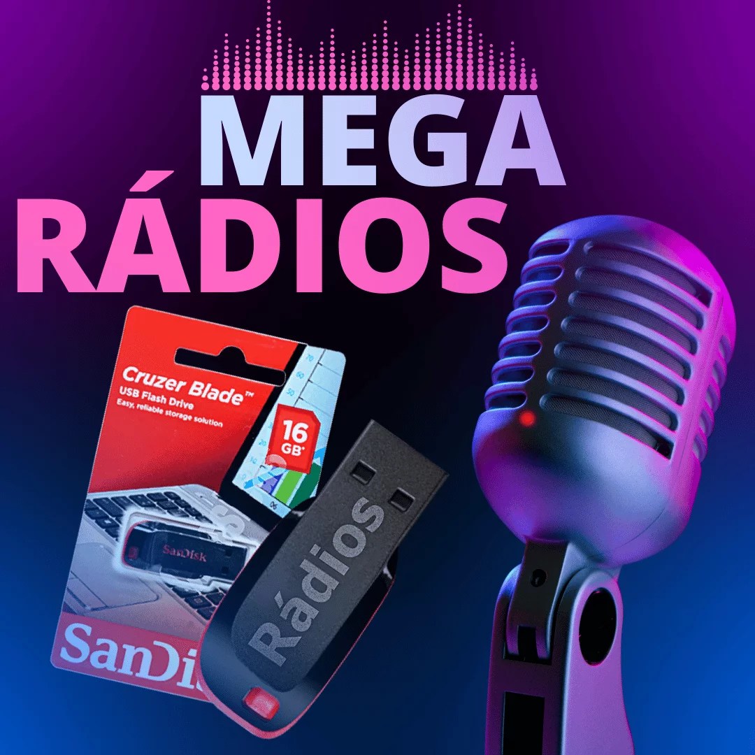 Pen Drive com Músicas ANOS 70, 80, 90 Internacionais - Mega Músicas