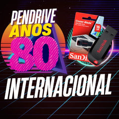 Anos 80 Internacional - PENDRIVE DE 16GB