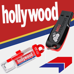 Pendrive Hollywood + Chaveiro Retro