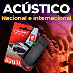 Acústico Nac e Inter - PENDRIVE DE 16GB