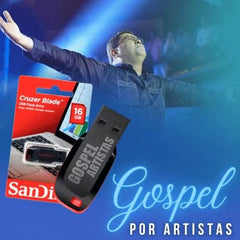 Gospel por artista - PENDRIVE DE 16GB